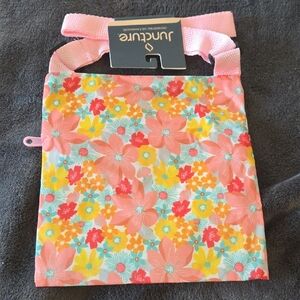 Juncture Floral Crossbody Bag with Pink Handles